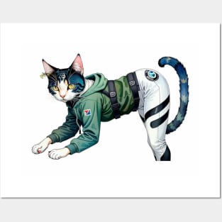 Our cat decal features a unique and charming design that will capture everyone's hearts. Posters and Art